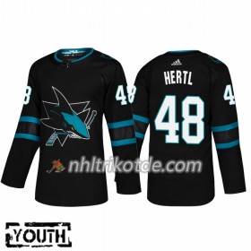 San Jose Sharks Trikot Tomas Hertl 48 Adidas Alternate 2018-19 Authentic - Kinder